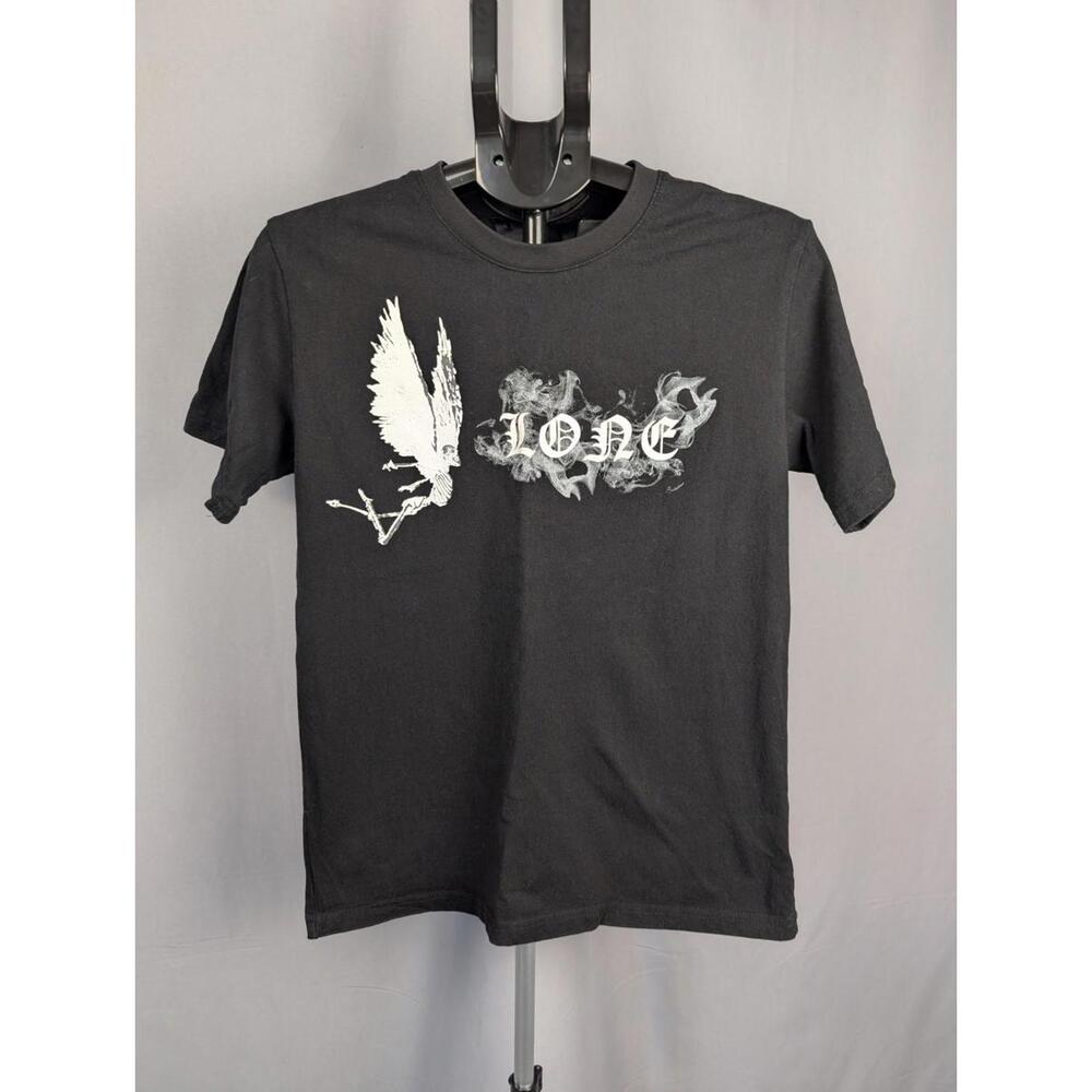 Vlone  T-Shirt Sz. Sm Black Smoke Demon Angel - No Smoking - Luxury Streetwear